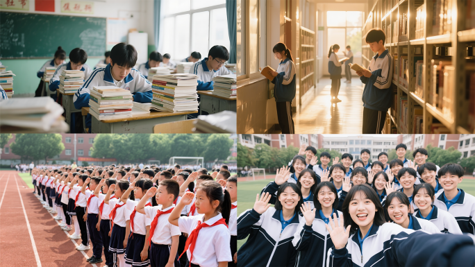 学校开学宣传片合集 幼儿园到大学成长过程