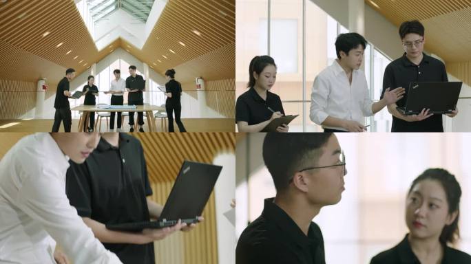 4K青年创业团队讨论设计方案攻破技术难题
