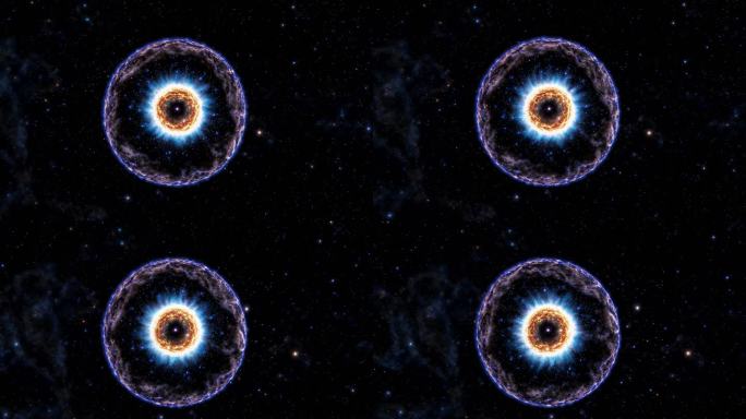 宇宙星云能量爆发 星体核心能量涌动