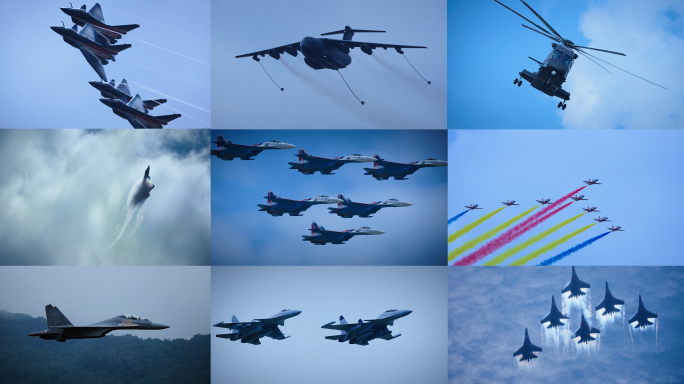 2024珠海航展 多机型 4K高质量升格