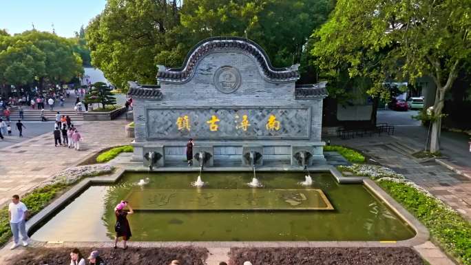 湖州市南浔古镇江南水乡航拍
