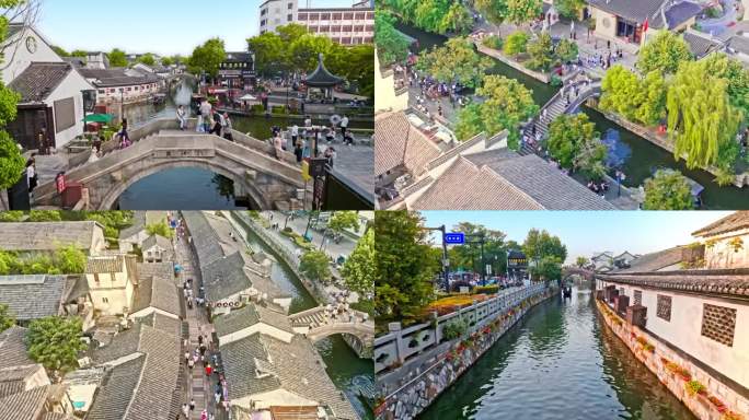 湖州市南浔古镇江南水乡航拍