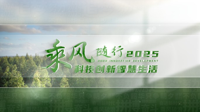 干净简约大气片花文字标题片头