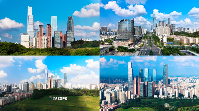 南宁东盟商务区南宁国际会展中心4K航拍