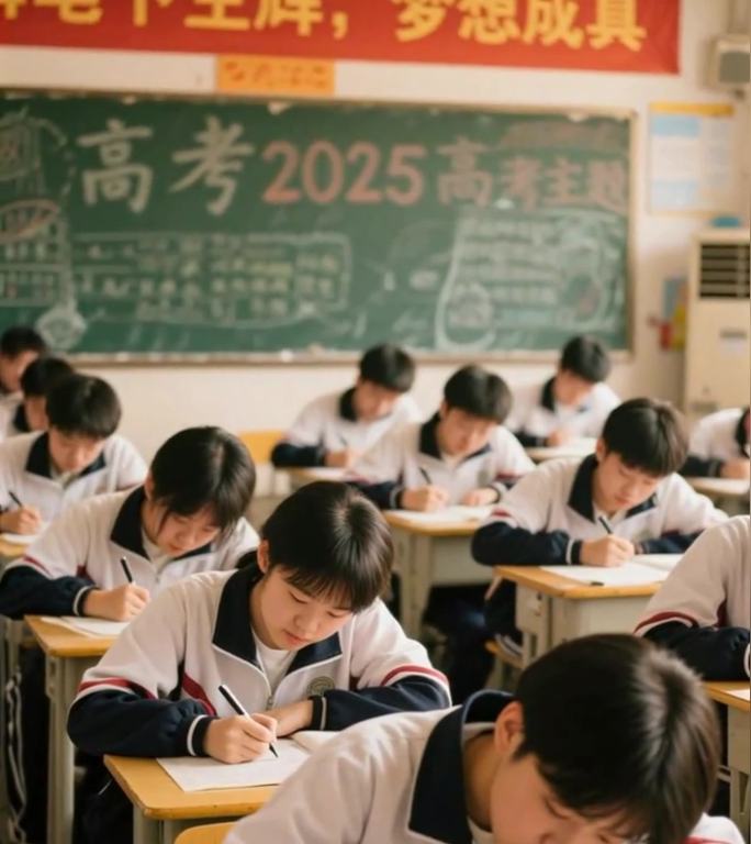 教室里的高考冲刺