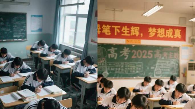教室里的高考冲刺
