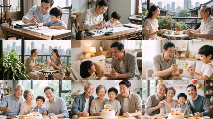父亲节 父爱如山亲情陪伴父子成长亲情