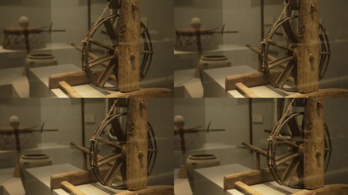 古代纺织工具展示