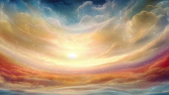 敦煌宽屏梦幻星云色彩变幻绚丽星云宇宙空间