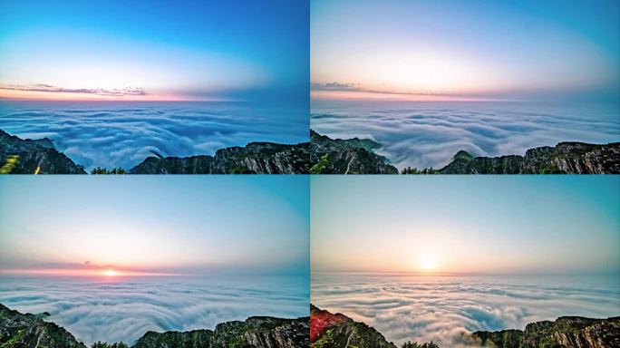 山顶云海唯美风光
