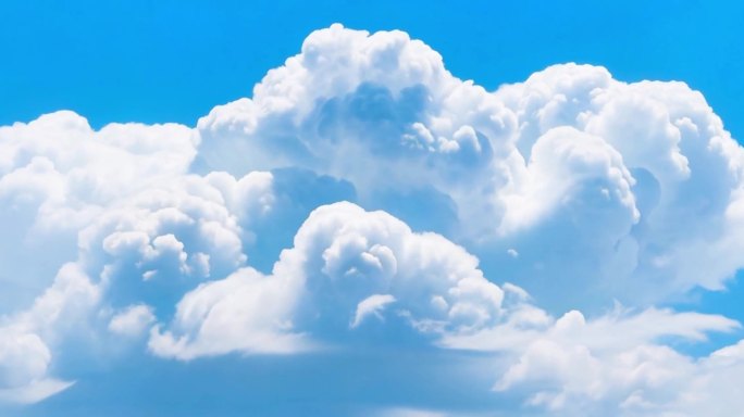 蓝天白云朵朵