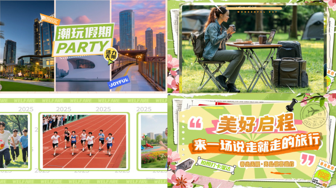 活动花絮/综艺拼贴风快闪/夏季图文快闪