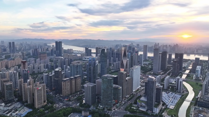 2025杭州市钱江世纪城航拍地标合集