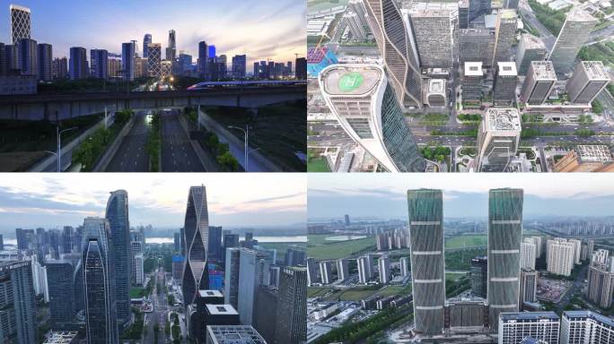 2025杭州市钱江世纪城航拍地标合集