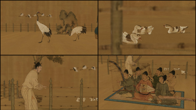 古代文人宴会场景