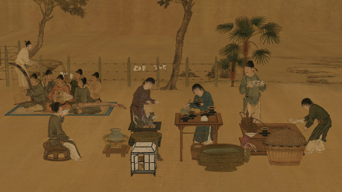 古代文人宴会场景