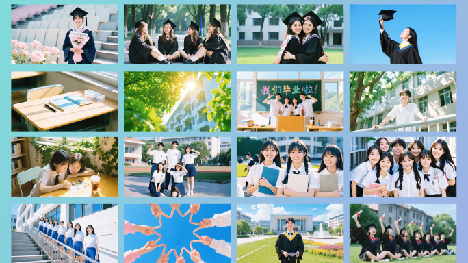 毕业季青春校园回忆大学毕业