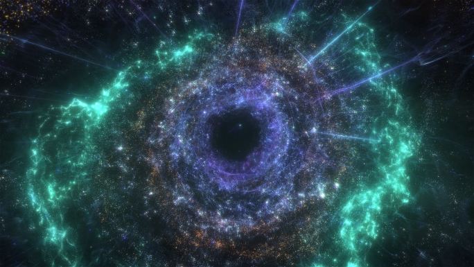循环星空虫洞星云漩涡时空隧道AE制作文件