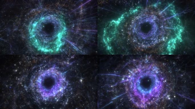 循环星空虫洞星云漩涡时空隧道AE制作文件