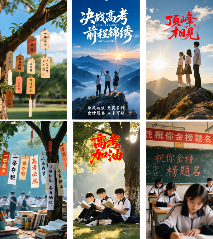 高考加油祝福金榜题名录取通知激励