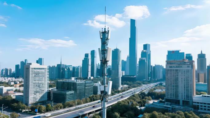 上海城市通信基站5G信号塔发射站物联网