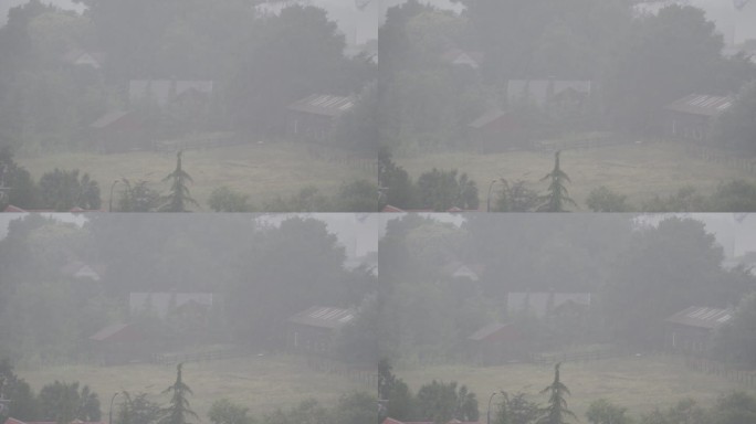 智利南部下大雨