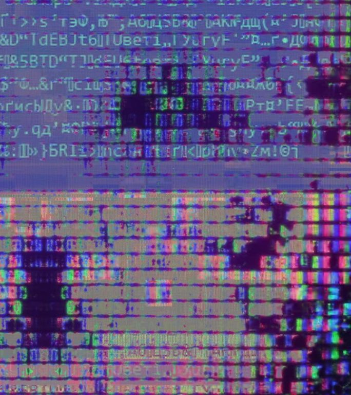 垂直数字故障颜色失真霓虹数据