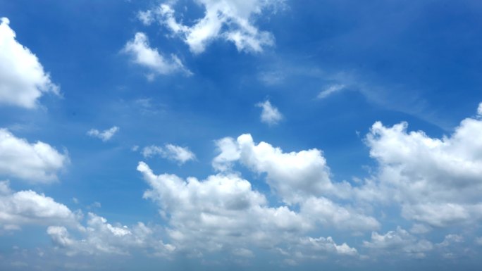 天空云延时蓝天白云动态云