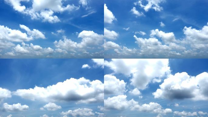 天空云延时蓝天白云动态云
