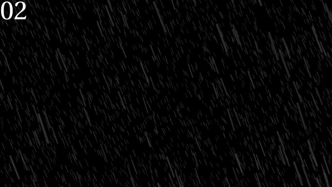 四款4k下雨素材包无缝循环