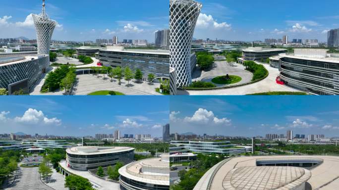 4K航拍东莞滨海湾新区