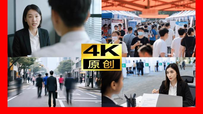 招聘找工作求职招聘会面试者面试官职场就业