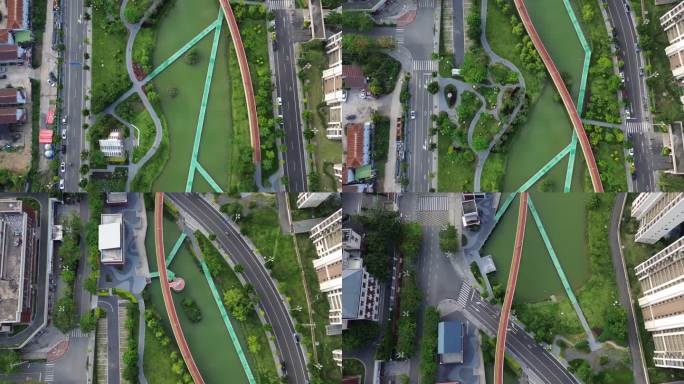 攀枝花米易城市公园绿地景观航拍