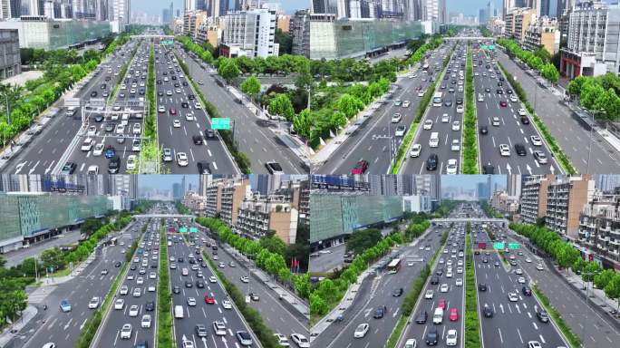 城市车流延时合肥南二环