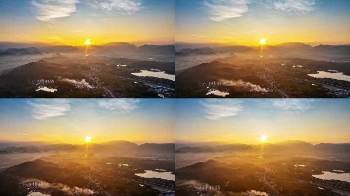 清远英德云雾日出朝霞4K