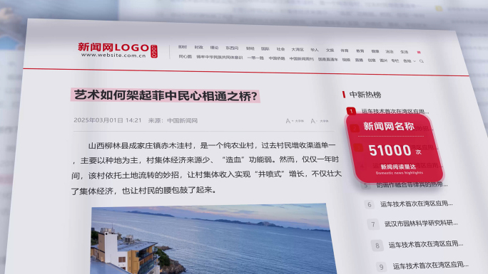 媒体热点新闻网站头条报道网页展示