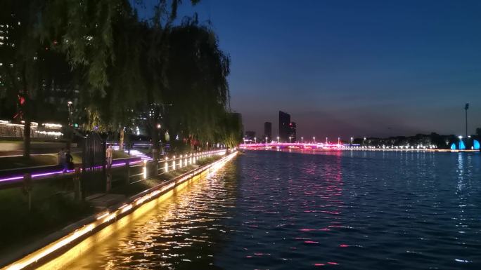 大运河夜色城市风光