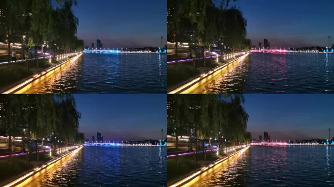 大运河夜色城市风光
