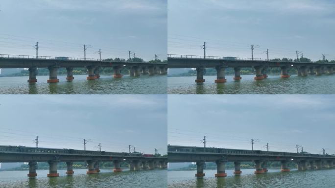 水上铁路桥梁列车行驶