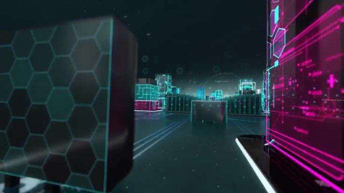 人工智能无处不在的数字技术高科技概念