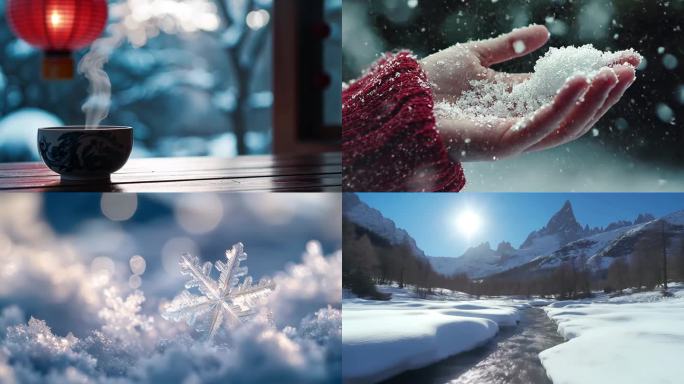 冬雪白露寒露冬季霜降立冬小雪大雪冬至