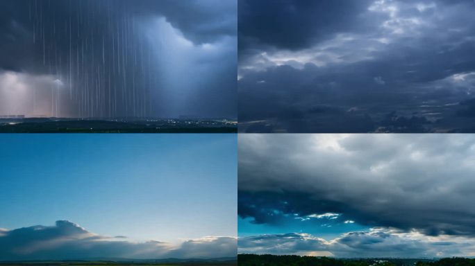 晴转雨 太阳转雷雨 晴转雷雨 晴天转下雨