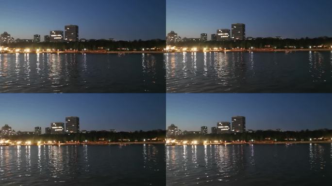 静谧夜晚城市风光