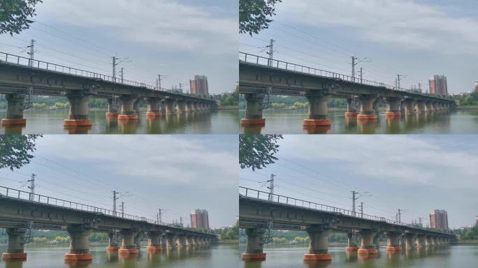 城市铁路桥梁风光