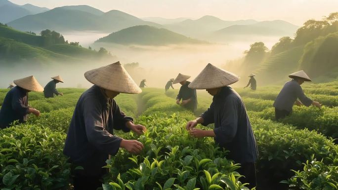 茶 茶叶茶山茶艺茶园采茶茶红茶春茶茶叶茶