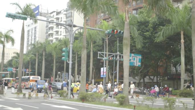 中国台湾台北城市街景