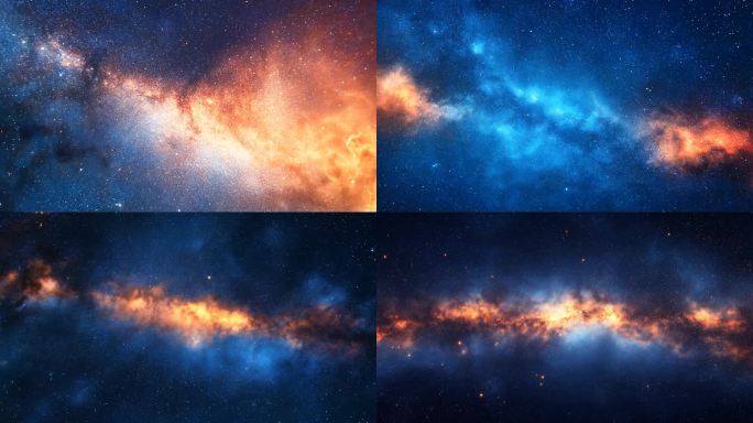 唯美星云星空夜空群星星系