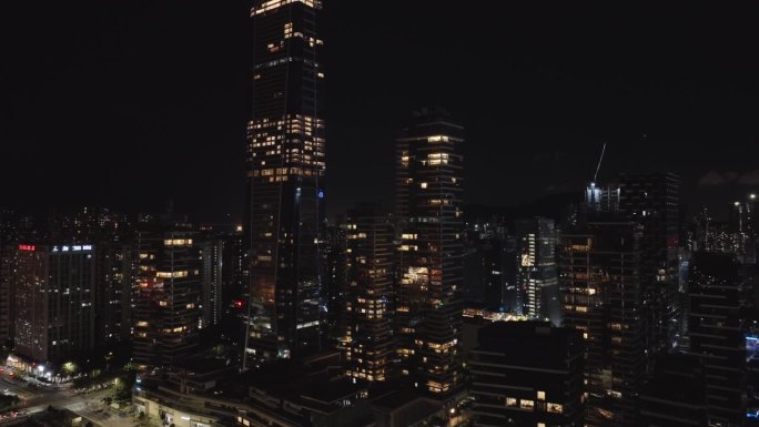 深圳夜景鸟瞰图