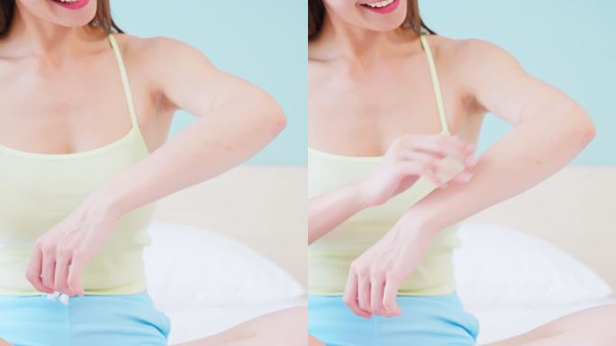 女孩用蜡条