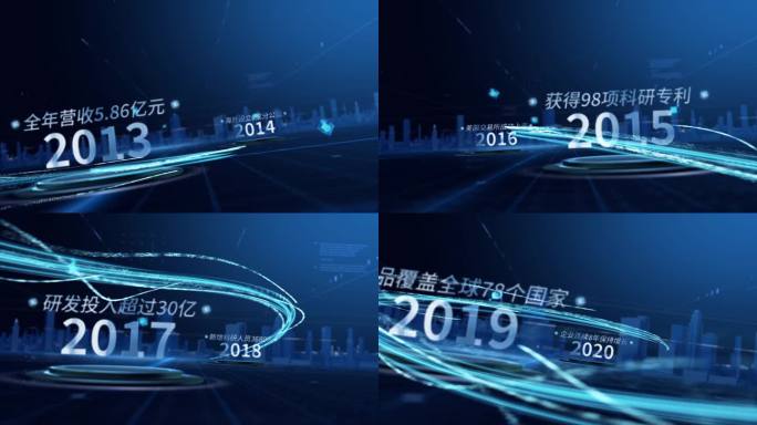 宣传片文字历程时间线